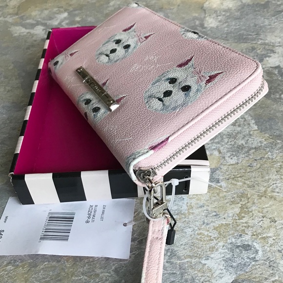 *SOLD* Betsey Johnson Terrier Zip Wallet/Wristlet - Picture 5 of 8